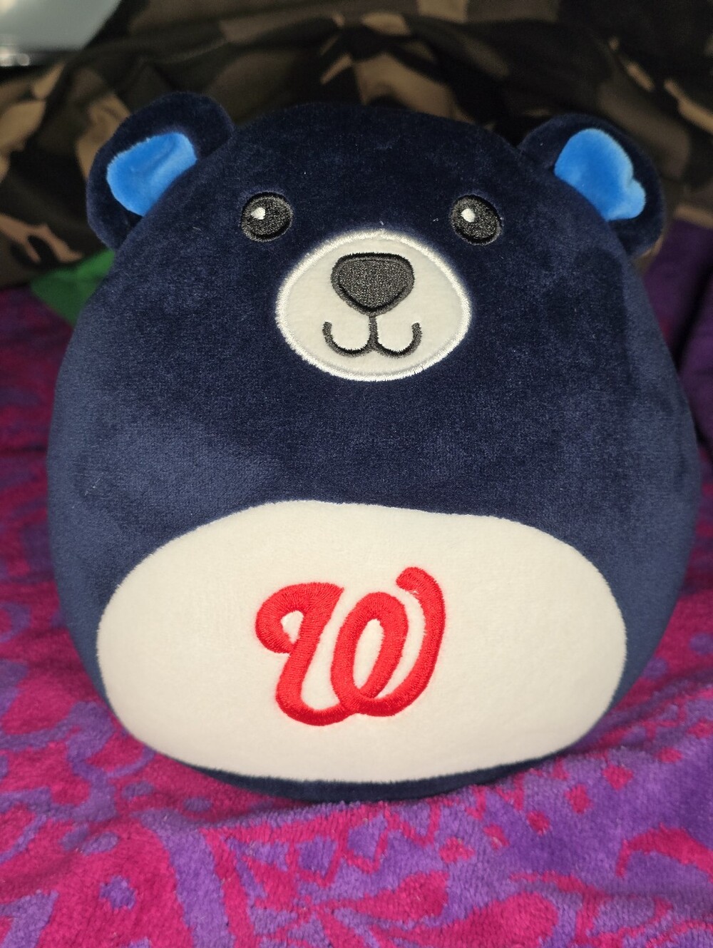 Official 2024 Washington Nationals "Kei Bear" Keibert Ruiz Squishy Plush Bear